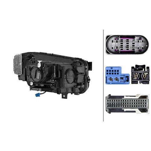 HELLA Hauptscheinwerfer 1EX 013 080-611 f&uuml;r MERCEDES-BENZ, links