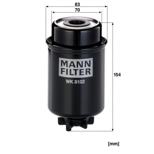 MANN-FILTER WK 8102 Kraftstofffilter f&uuml;r CLAAS JOHN DEERE
