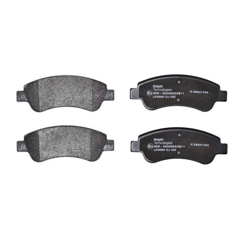 DELPHI LP3660 Bremsbelagsatz, Scheibenbremse f&uuml;r OPEL VAUXHALL, Vorderachse