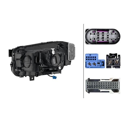 HELLA Hauptscheinwerfer 1EX 013 080-621 für MERCEDES-BENZ, rechts