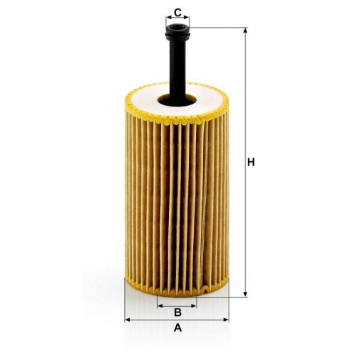 &Ouml;lfilter MANN-FILTER HU 612 x f&uuml;r CITRO&Euml;N PEUGEOT