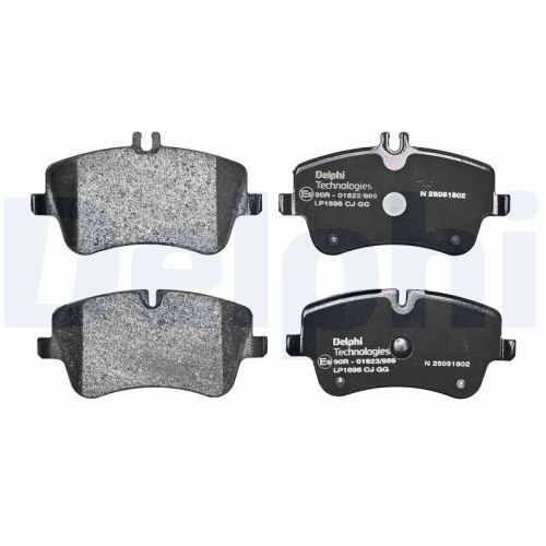 DELPHI LP1696 Bremsbelagsatz, Scheibenbremse f&uuml;r MERCEDES-BENZ, Vorderachse