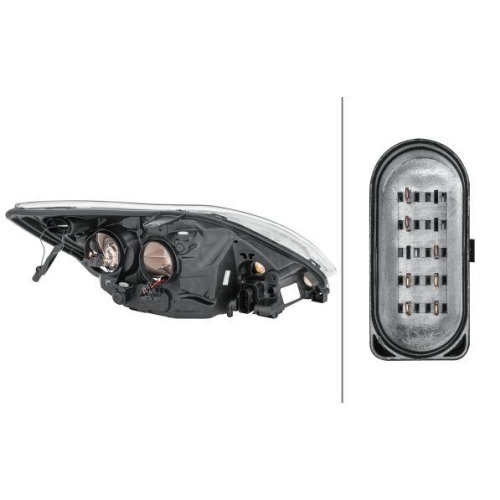 HELLA Hauptscheinwerfer 1EE 354 257-011 für FORD, links