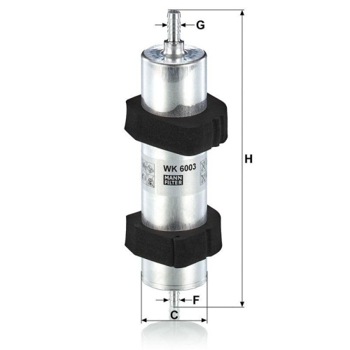 Kraftstofffilter MANN-FILTER WK 6003 f&uuml;r VAG