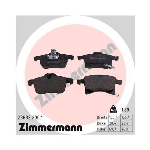 Bremsscheibe ZIMMERMANN 430.2606.20 COAT Z f&uuml;r OPEL GENERAL MOTORS, Vorderachse