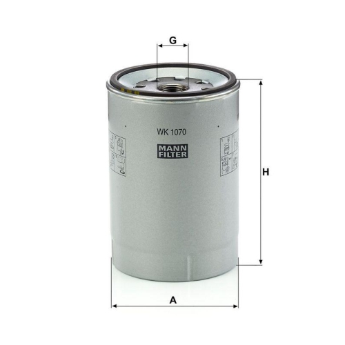 MANN-FILTER WK 1070 x Kraftstofffilter f&uuml;r IVECO MERCEDES-BENZ VOLVO HYUNDAI ABG