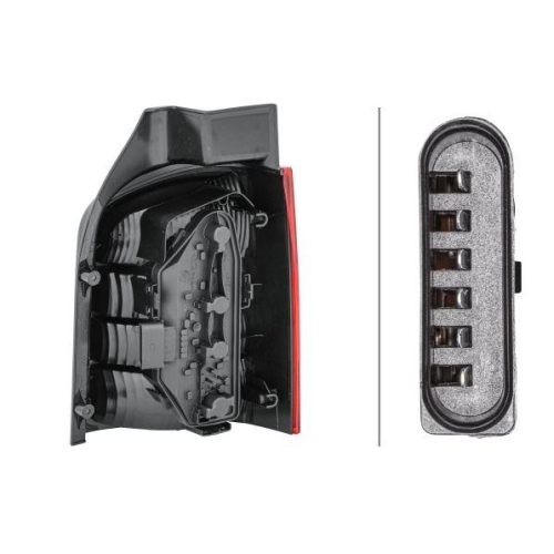 HELLA Heckleuchte 2SK 008 579-111 für VW, links, für Fahrzeuge mit Hecktüren