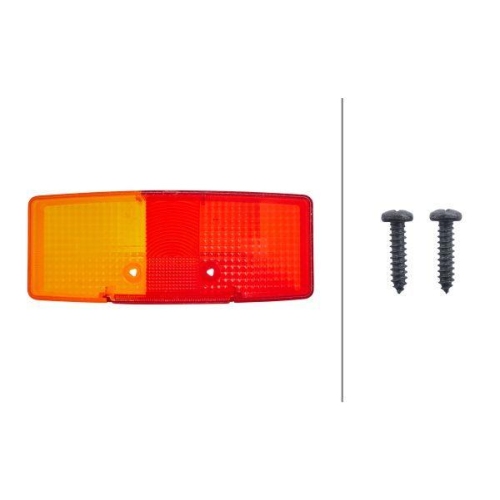 HELLA Lichtscheibe, Heckleuchte 9EL 118 701-001 f&uuml;r AUW&Auml;RTER DAF FORD IVECO O&K