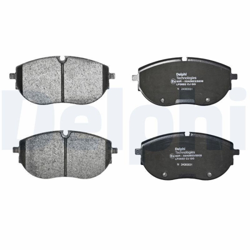 DELPHI LP3652 Bremsbelagsatz, Scheibenbremse f&uuml;r VW, Vorderachse