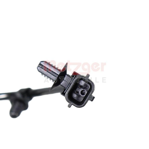 Sensor, Raddrehzahl METZGER 09001514 für FORD, Vorderachse links