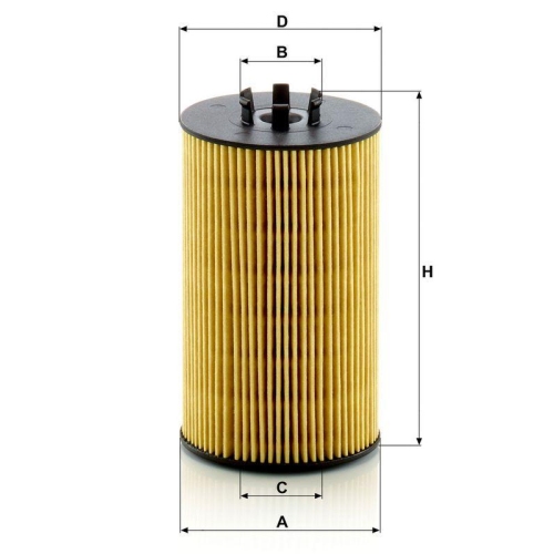 &Ouml;lfilter MANN-FILTER HU 8012 z f&uuml;r MERCEDES-BENZ