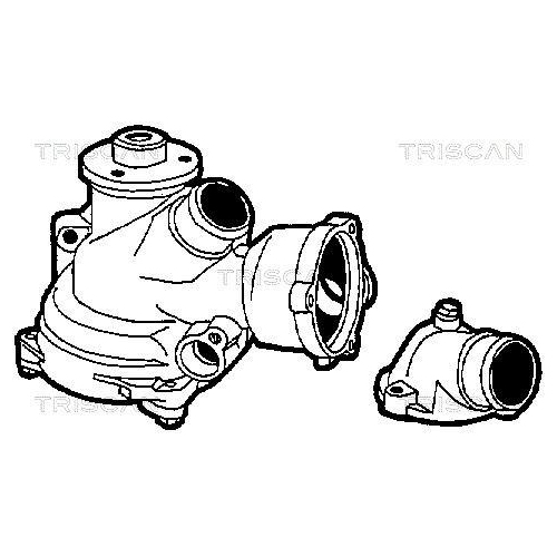 Wasserpumpe, Motork&uuml;hlung TRISCAN 8600 23982 f&uuml;r MERCEDES-BENZ