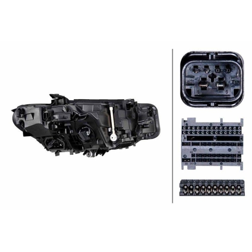 HELLA Hauptscheinwerfer 1EX 016 808-611 für BMW, links