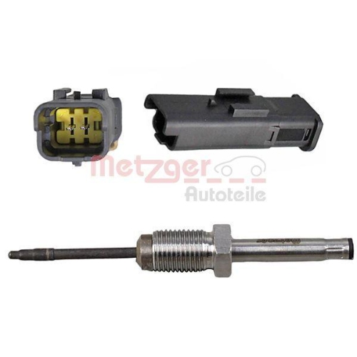 Sensor, Abgastemperatur METZGER 0894984 f&uuml;r CITRO&Euml;N PEUGEOT, hinten