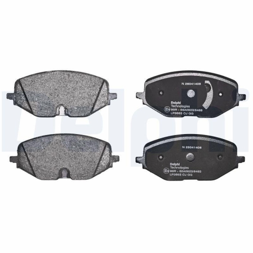 DELPHI LP3663 Bremsbelagsatz, Scheibenbremse f&uuml;r AUDI FORD SEAT SKODA VW
