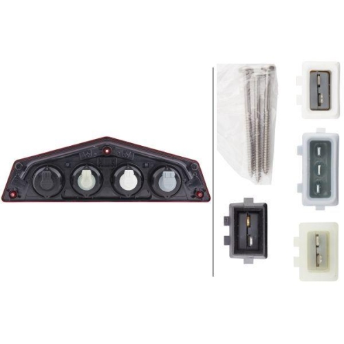 HELLA Heckleuchte 2VP 012 570-061 für, rechts