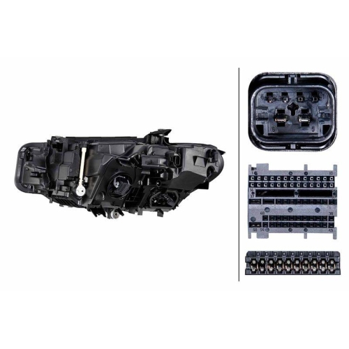 HELLA Hauptscheinwerfer 1EX 016 808-621 für BMW, rechts