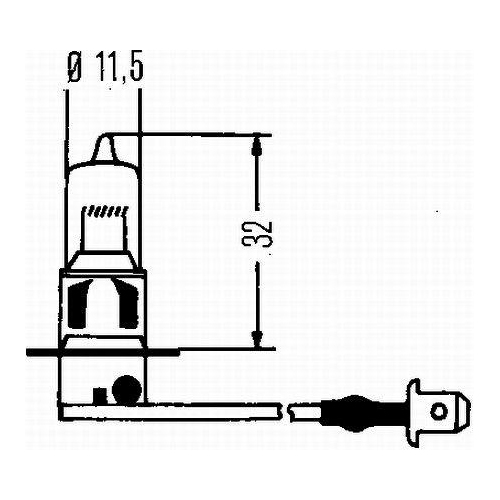 HELLA Glühlampe 8GH 002 090-153 HIGH WATTAGE für DAF LIEBHERR