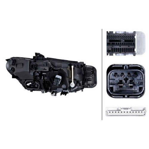 HELLA Hauptscheinwerfer 1EX 016 808-651 für BMW, links