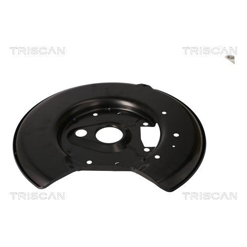 Spritzblech, Bremsscheibe TRISCAN 8125 27206 f&uuml;r VOLVO, Hinterachse links