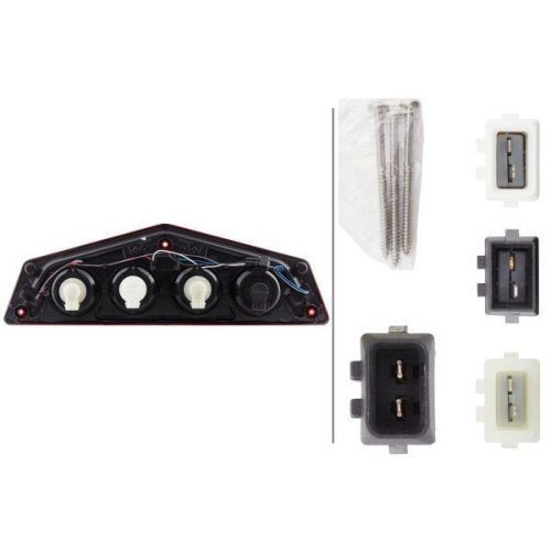 HELLA Heckleuchte 2VP 012 570-141 für, rechts