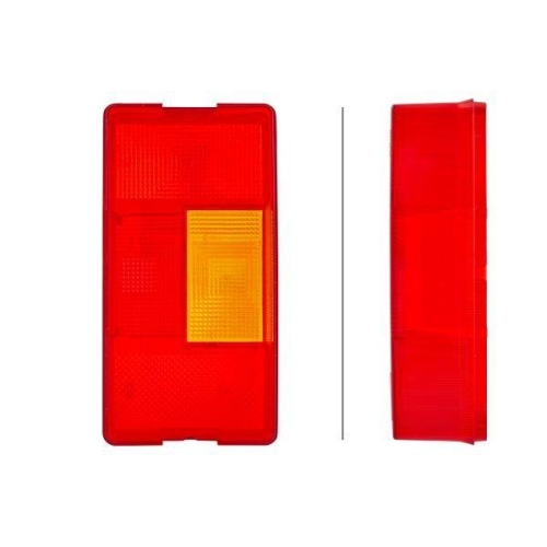 HELLA Lichtscheibe, Heckleuchte 9EL 136 819-041 f&uuml;r GOLDHOFER REISCH, links