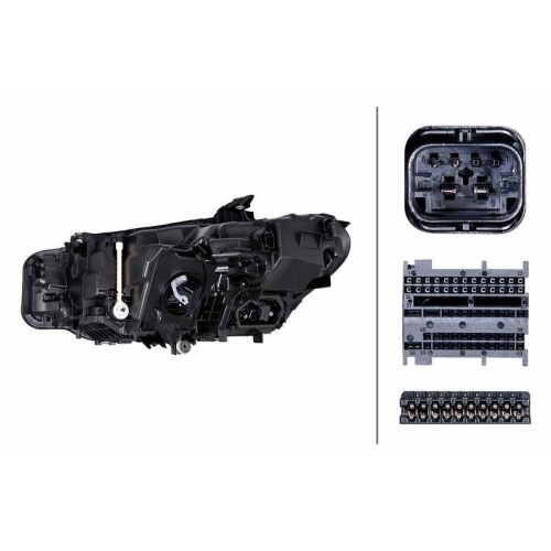 HELLA Hauptscheinwerfer 1EX 016 808-721 für BMW, rechts