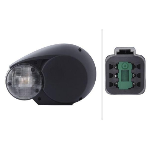 HELLA Hauptscheinwerfer 1E3 996 160-011 für FENDT AGCO, links