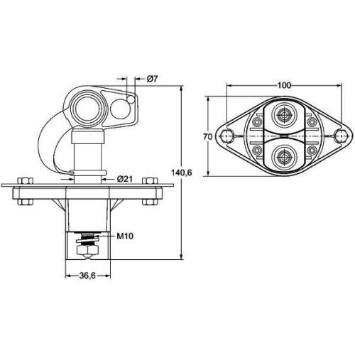 HELLA Hauptschalter, Batterie 6EK 002 843-121 für