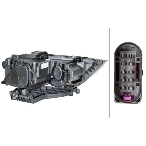 HELLA Hauptscheinwerfer 1EG 354 839-011 f&uuml;r AUDI, links