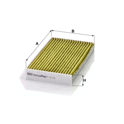 Filter, Innenraumluft MANN-FILTER FP 26 005 FreciousPlus f&uuml;r RENAULT