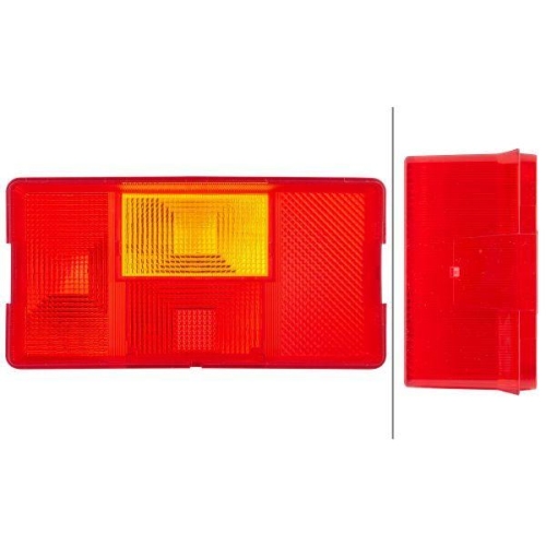 HELLA Lichtscheibe, Heckleuchte 9EL 137 792-011 f&uuml;r DAF SCANIA, rechts
