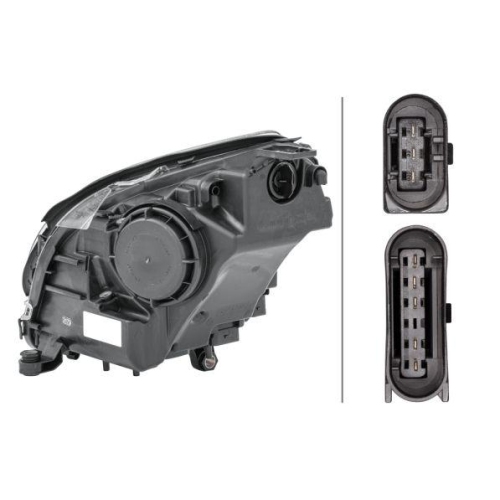 HELLA Hauptscheinwerfer 1EL 263 037-021 für MERCEDES-BENZ, rechts