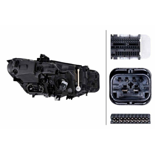 HELLA Hauptscheinwerfer 1EX 016 809-711 für BMW, links