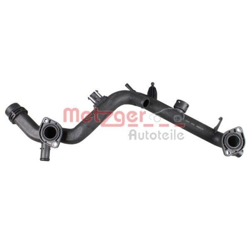 K&uuml;hlmittelrohrleitung METZGER 4010204 f&uuml;r AUDI, Zylinderkopf, vorne