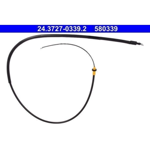 Seilzug, Feststellbremse ATE 24.3727-0339.2 f&uuml;r CITRO&Euml;N PEUGEOT, hinten rechts