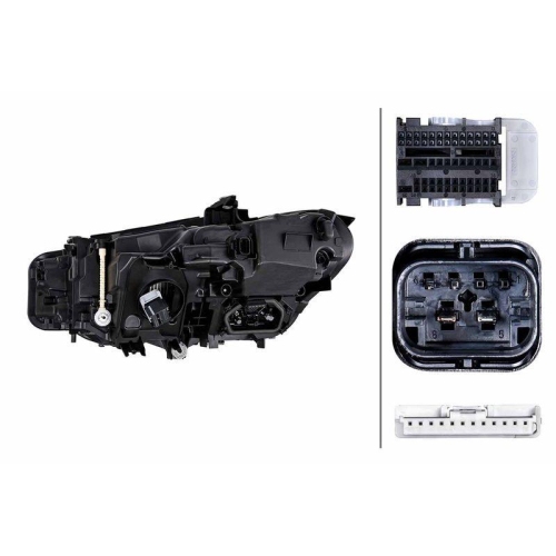 HELLA Hauptscheinwerfer 1EX 016 809-721 für BMW, rechts