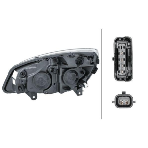 HELLA Hauptscheinwerfer 1EG 008 862-181 für RENAULT, rechts