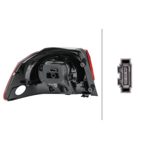HELLA Heckleuchte 2SD 009 922-141 für VW, rechts
