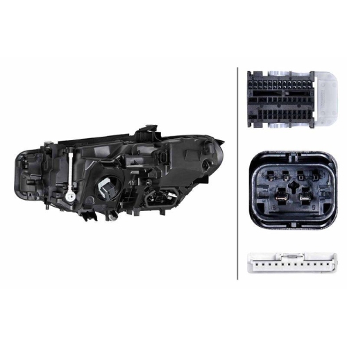 HELLA Hauptscheinwerfer 1EX 016 809-751 für BMW, links