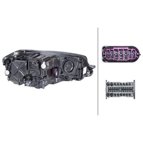 HELLA Hauptscheinwerfer 1LX 013 924-311 für VW, links