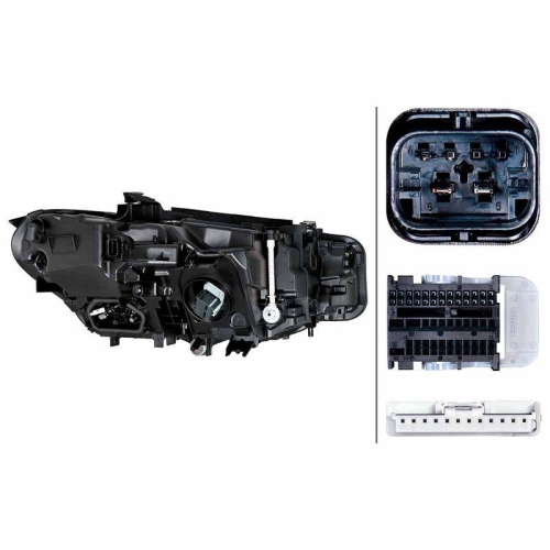 HELLA Hauptscheinwerfer 1EX 016 809-761 für BMW, rechts