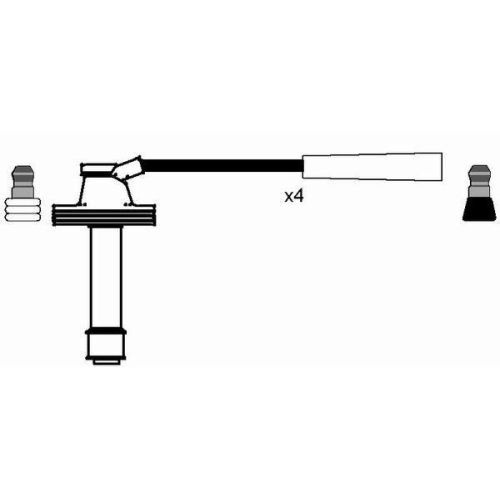 Z&uuml;ndleitungssatz NGK 8492 f&uuml;r RENAULT VOLVO DACIA