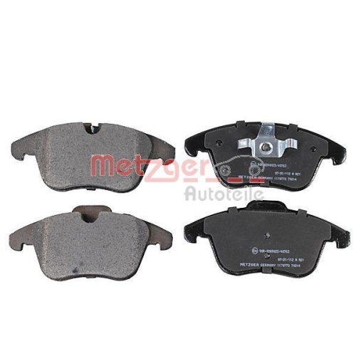 Bremsbelagsatz, Scheibenbremse METZGER 1170773 GREENPARTS f&uuml;r CITRO&Euml;N PEUGEOT