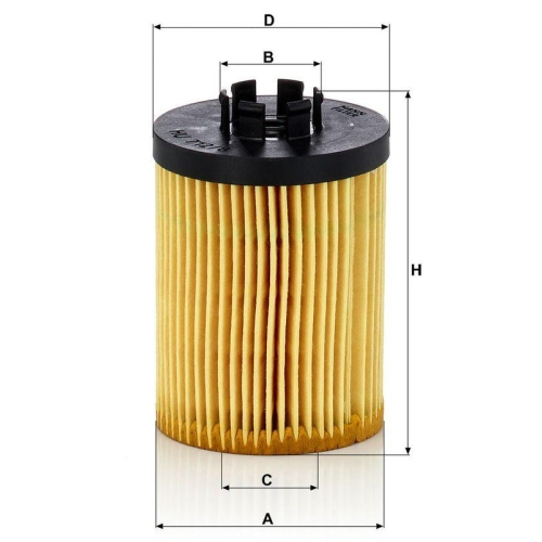 &Ouml;lfilter MANN-FILTER HU 712/8 x f&uuml;r OPEL VAUXHALL GENERAL MOTORS