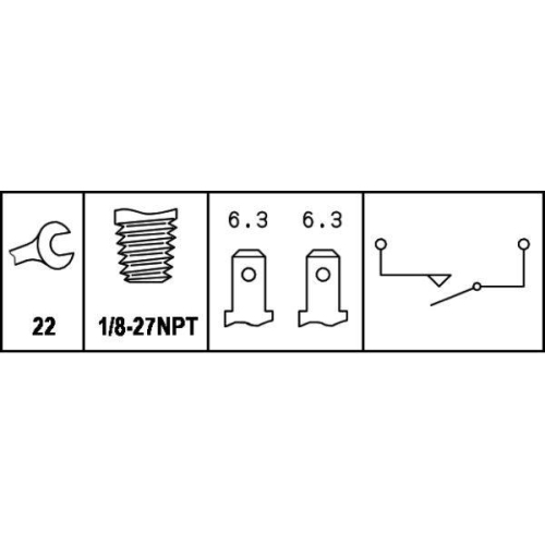 HELLA Bremslichtschalter 6DF 007 669-001 für ALFA ROMEO FIAT INNOCENTI JAGUAR VW