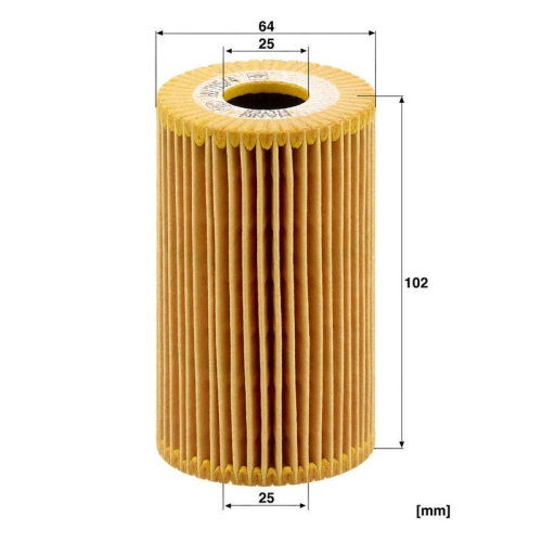 &Ouml;lfilter MANN-FILTER HU 715/4 x f&uuml;r BMW