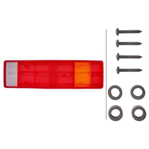 HELLA Lichtscheibe, Heckleuchte 9EL 152 891-001 f&uuml;r DAF MERCEDES-BENZ CARNEHL