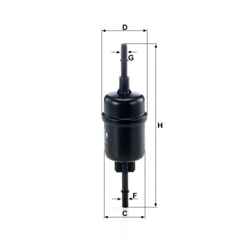 Kraftstofffilter MANN-FILTER WK 511/2 f&uuml;r FORD MAZDA