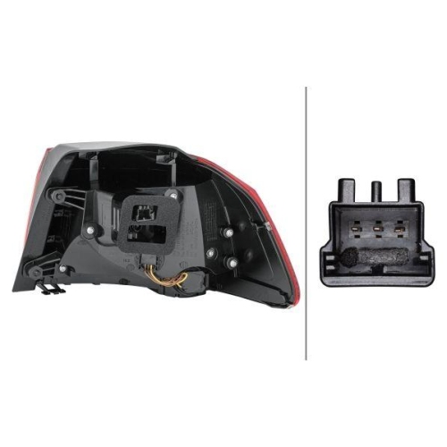 HELLA Heckleuchte 2SD 010 408-071 für VW, links